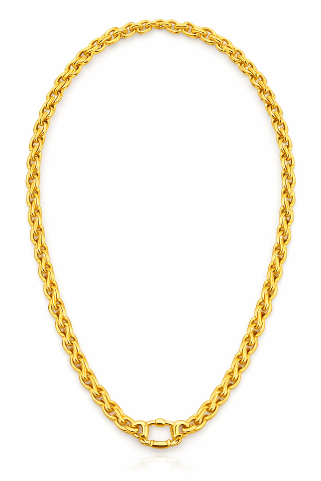 Michael Nash Jewelry | Vanessa Gold Plated Brass 36 Inch Chain