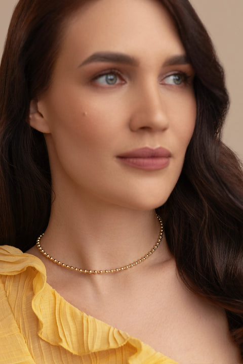 Pas de Marque | Gold-filled choker Alternance