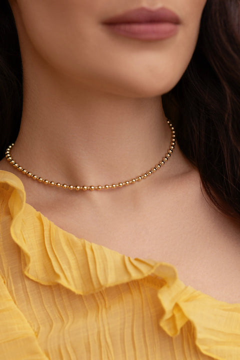 Pas de Marque | Gold-filled choker Alternance