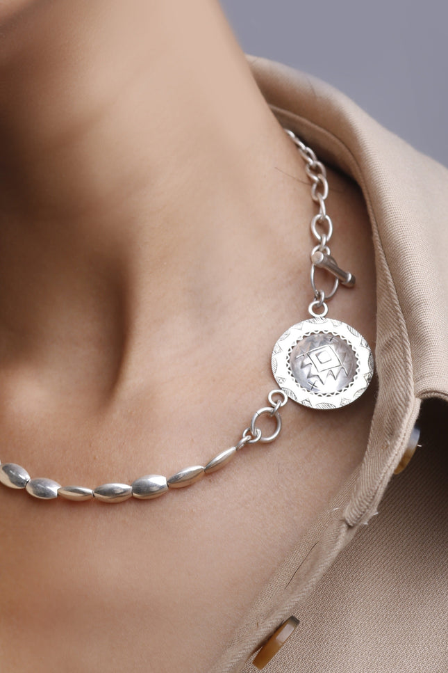 Yelli Jewels | Medallion Coffee Chain Necklace