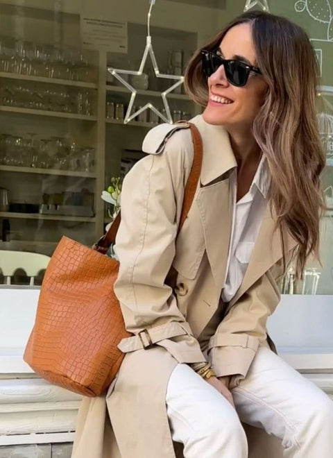 JUAN-JO I Bolso Cubo Piel Negro Bucket