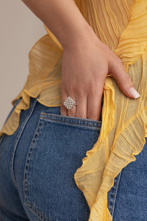 Pas de Marque | 925 sterling silver ring Le Rhombe