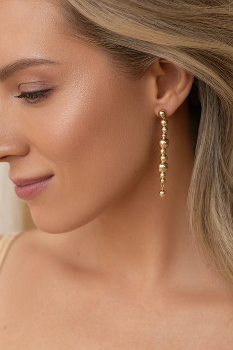 Pas de Marque | Gold-filled earrings La Chenille