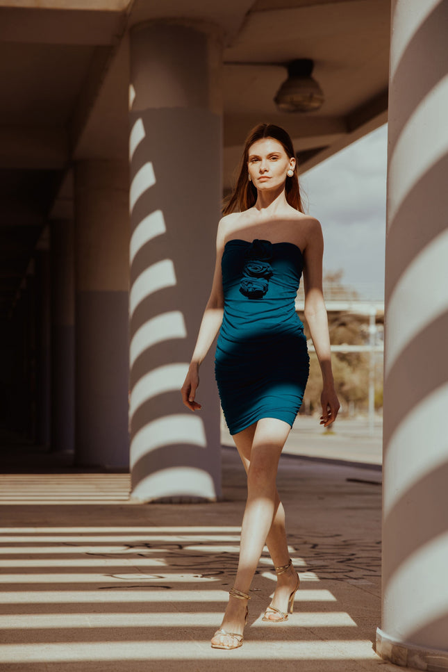 Five p.m. | Dubrovnik Mini Dress Petrol