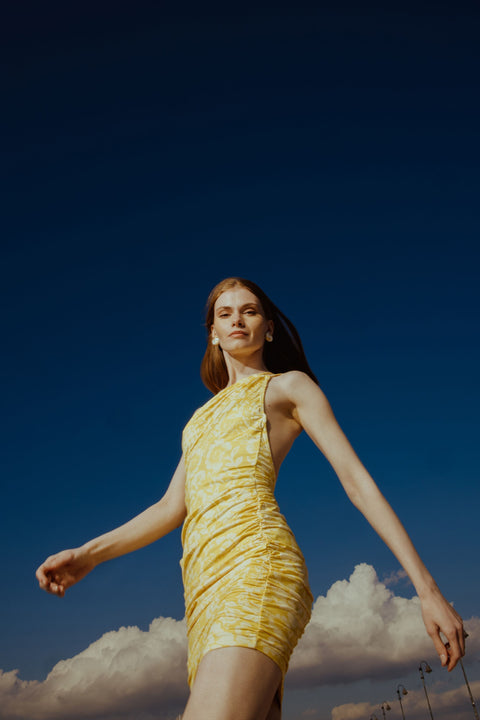 Five p.m. | Como Corfu Mini Dress yellow