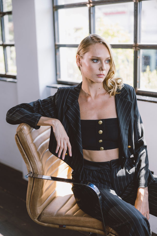 Five p.m. | Mystical Blazer and Wide Leg Trousers Set