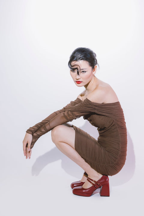 Five p.m. | Midnight Mini Dress Brown