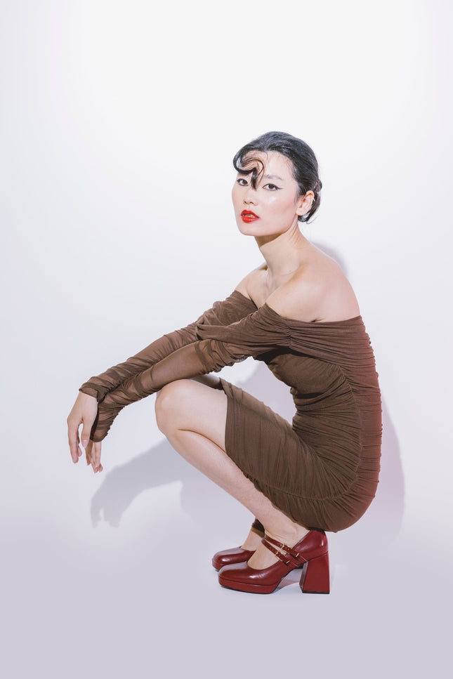 Five p.m. | Midnight Mini Dress Brown
