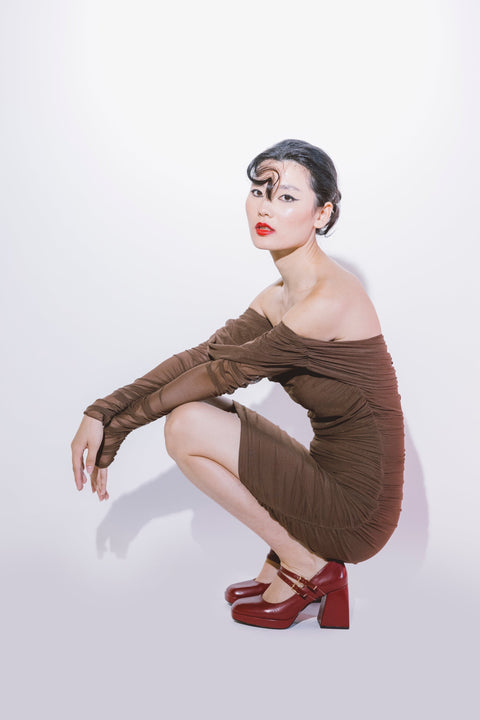 Five p.m. | Midnight Mini Dress Brown