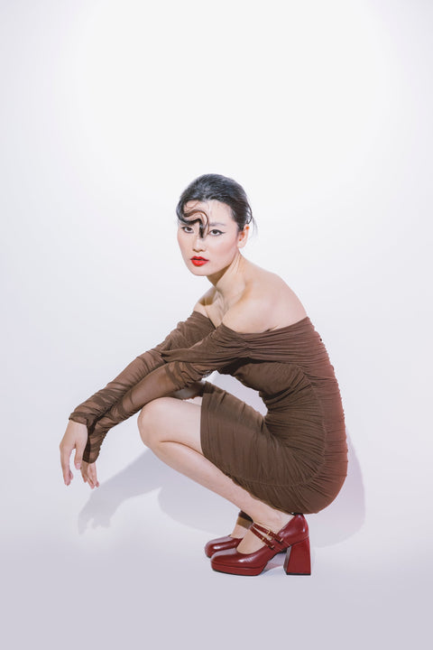 Five p.m. | Midnight Mini Dress Brown