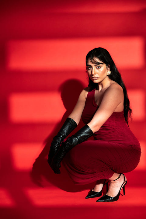 Five p.m. | Night Red Midi Dress