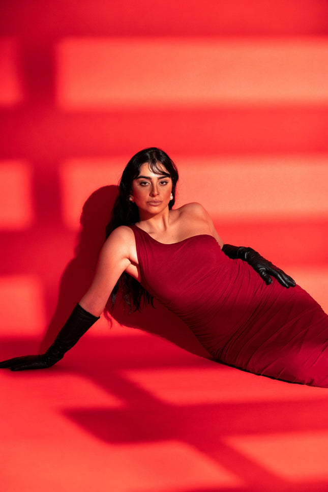Five p.m. | Night Red Midi Dress