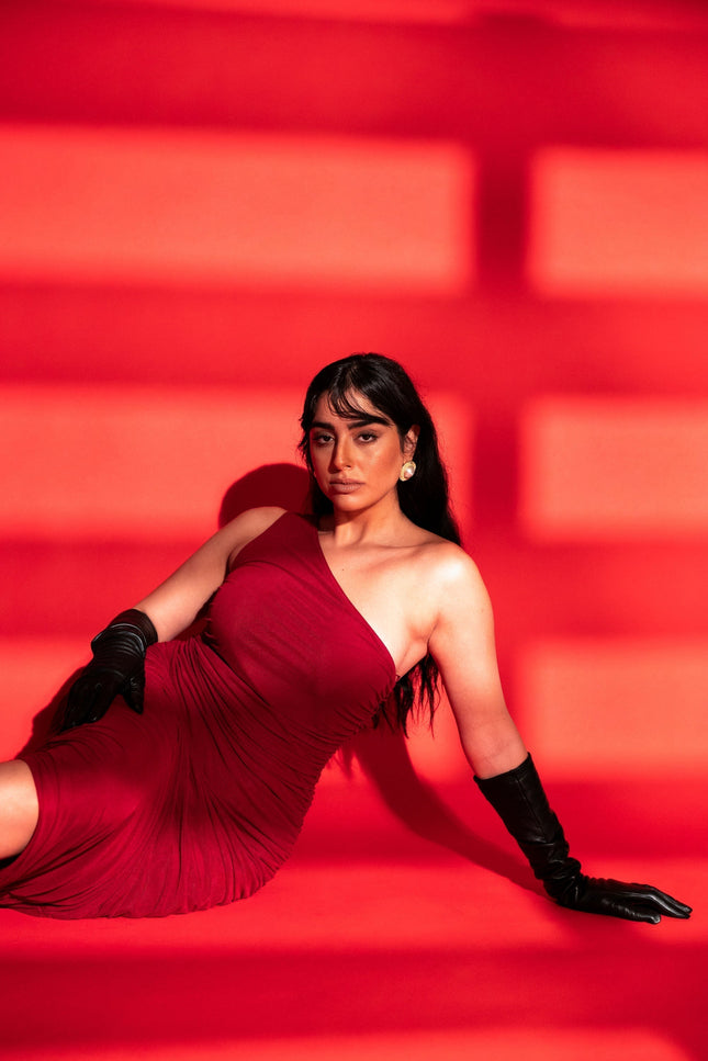 Five p.m. | Night Red Midi Dress