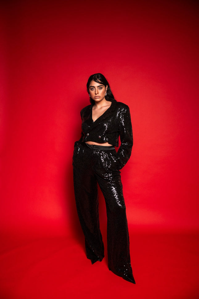 Five p.m. | Dark Wide Leg Trousers