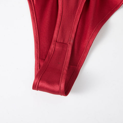 Soft Strokes Silk | Ruby Float T-String Panties