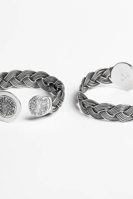 Yelli Jewels | Coins Braided Bangle Bracelet