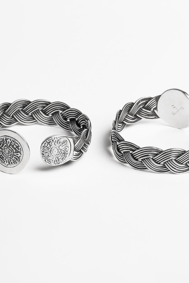Yelli Jewels | Coins Braided Bangle Bracelet