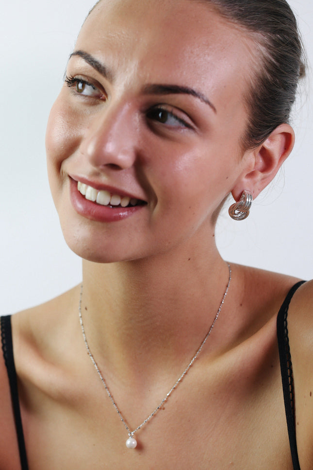 Miss Cecilia | Single Pearl Chain Necklace