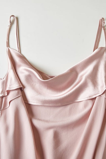 Soft Strokes Silk | Rebirth of Venus Slip Midi Dress