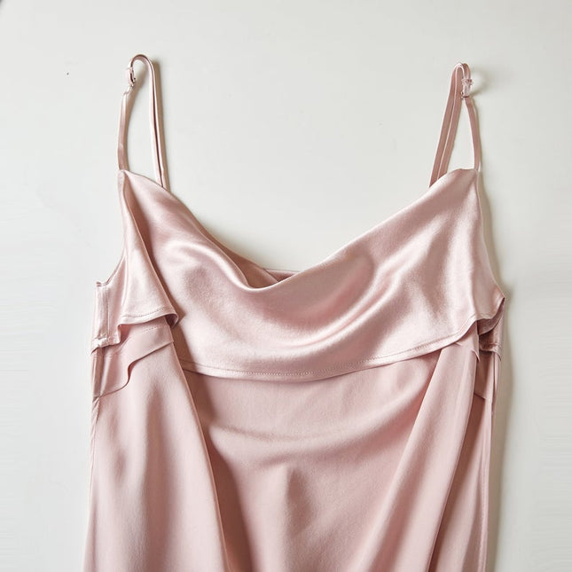 Soft Strokes Silk | Rebirth of Venus Slip Midi Dress