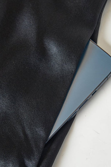 Soft Strokes Silk | Pasithea Black Kimono Robe