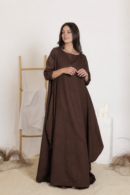 Maxi linen dress
