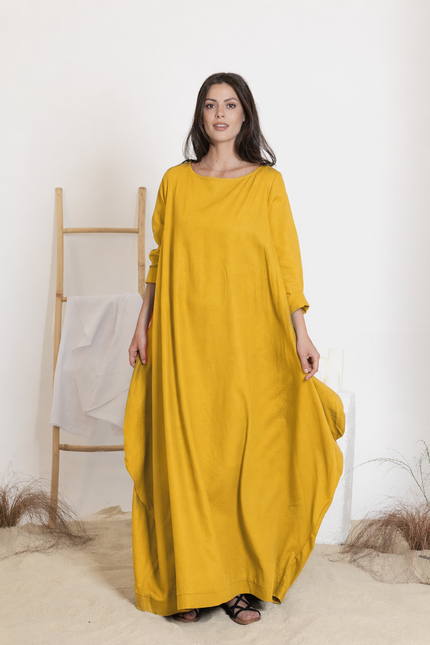 Maxi linen dress