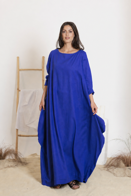 Maxi linen dress