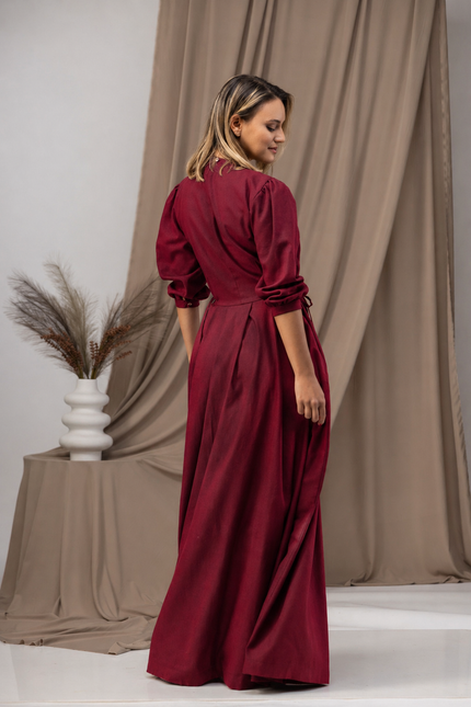Maxi linen dress