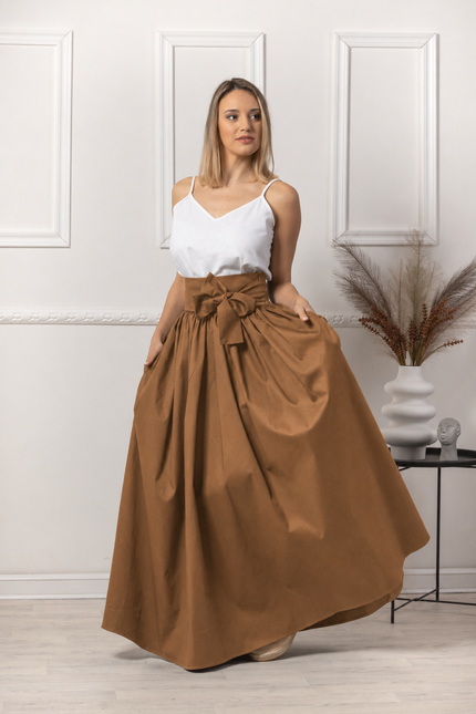 Maxi cotton skirt