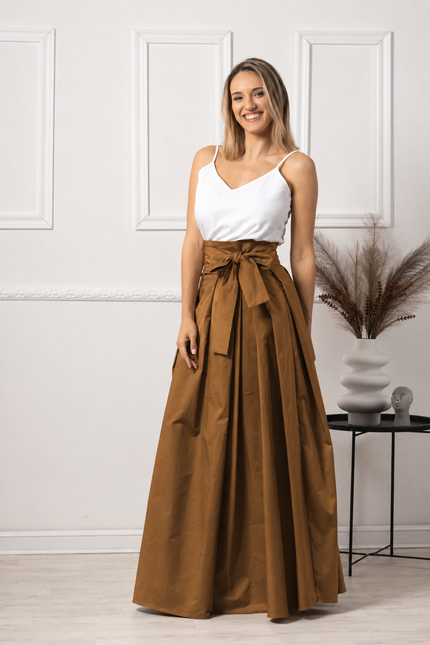 Maxi cotton skirt
