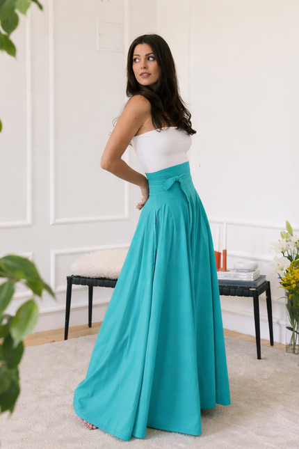 Maxi cotton skirt