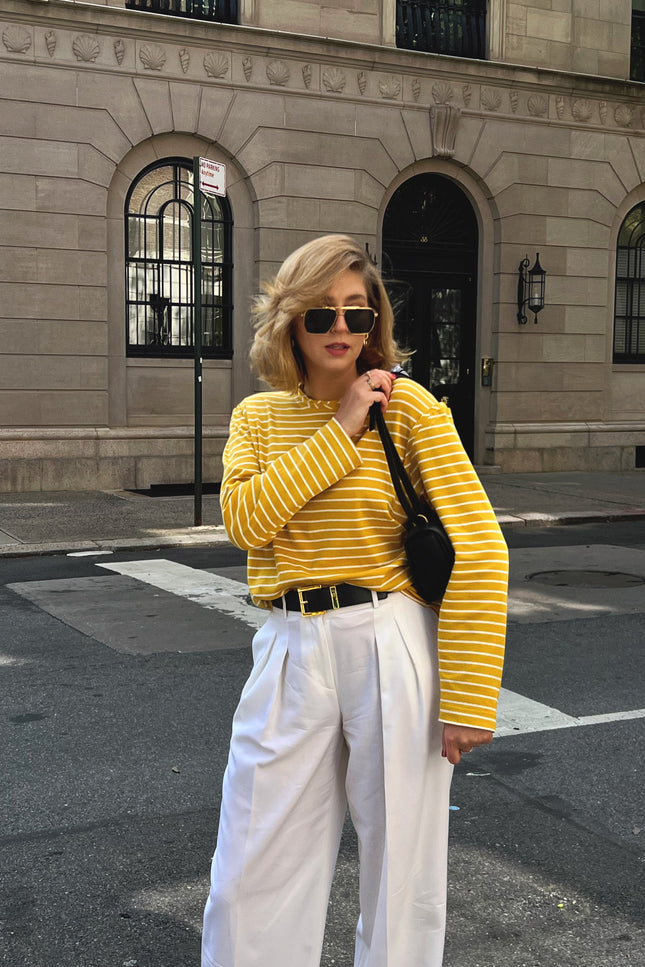 Striped Organic Cotton Long-sleeve NICA