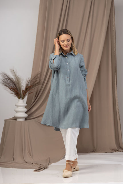 Must-Have Linen Tunic - from Nikka Place | Effortless fashion for easy living