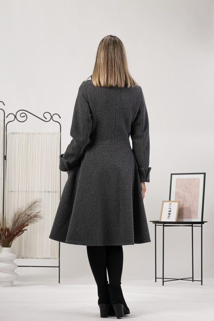Nikka Place | A-line Buttoned Winter Coat