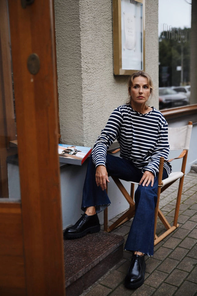 Striped Organic Cotton Long-sleeve NICA