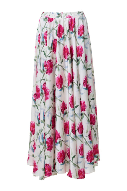 Agatha Loveflower Print Circle Midi Skirt - Styled