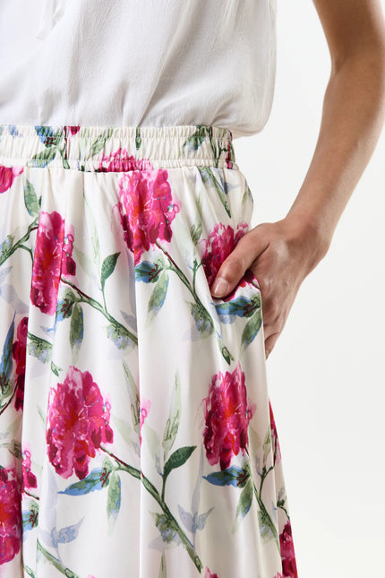 Agatha Loveflower Print Circle Midi Skirt - Detail 2