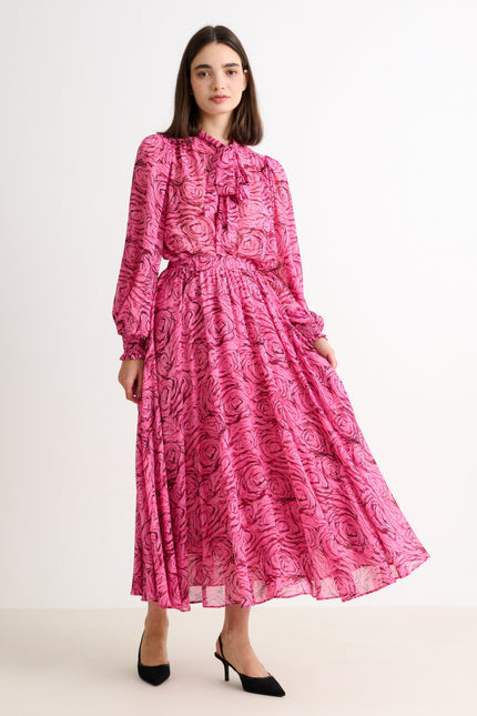 Agatha Rosechild Full Circle Midi Skirt – Pink - Detail 4