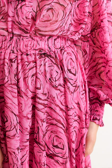 Agatha Rosechild Full Circle Midi Skirt – Pink - Detail 3