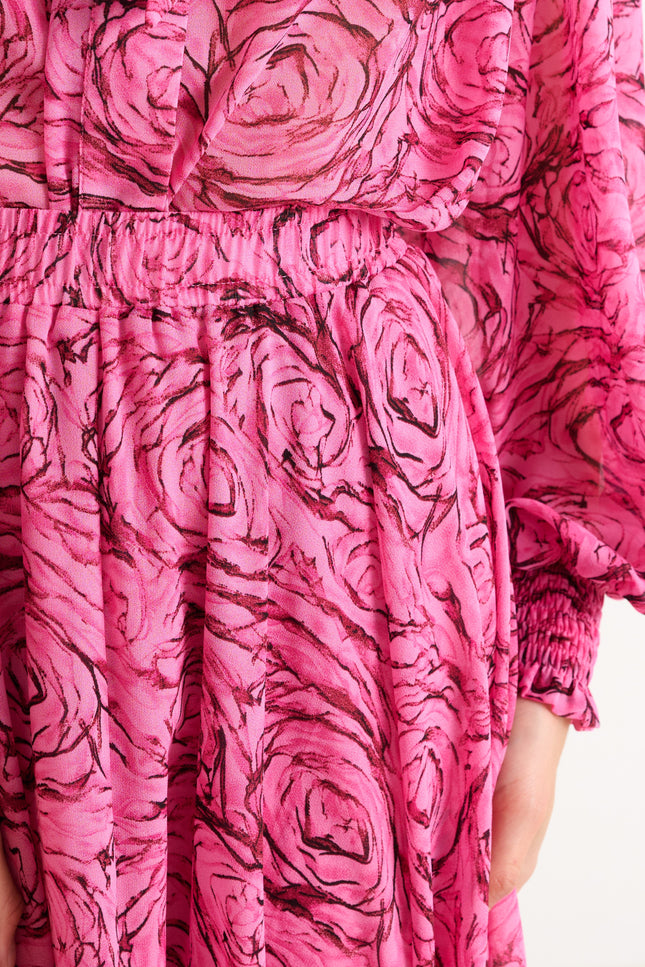 Agatha Rosechild Full Circle Midi Skirt – Pink - Detail 3