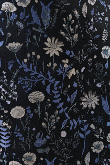 Aubin Magic Forest Jacquard Mini Skirt - Blue - Detail 4