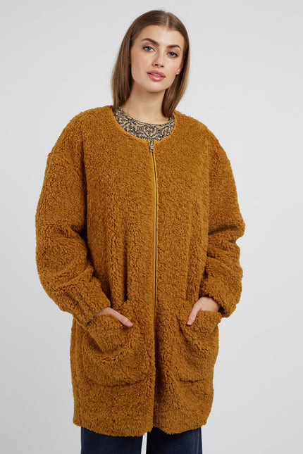 Louche Aldora Coat - Mustard - Front
