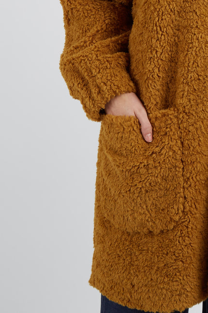 Louche Aldora Coat - Mustard - Detail 1