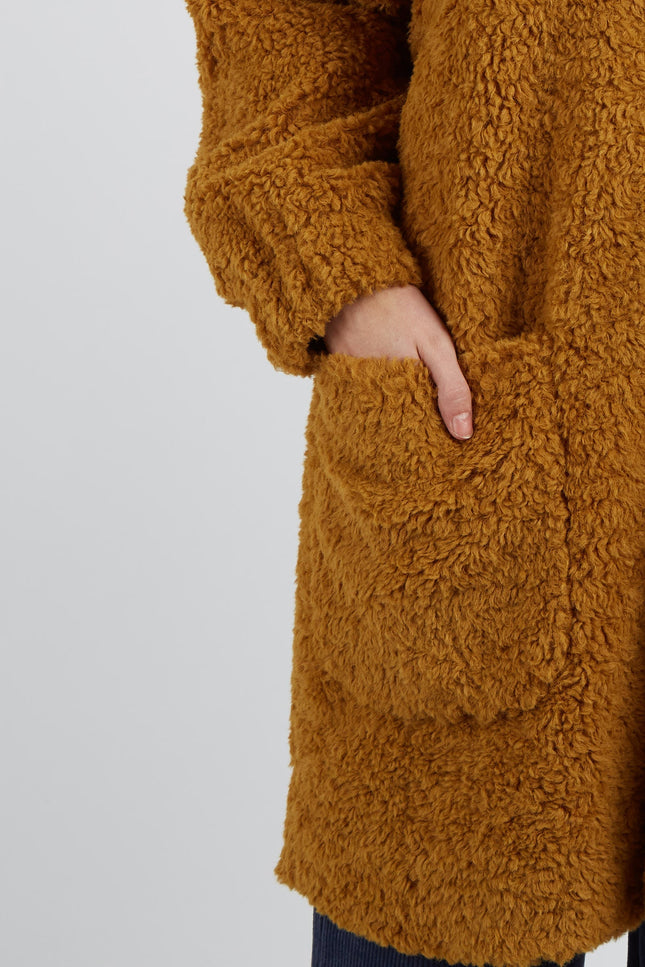 Louche Aldora Coat - Mustard - Detail 1