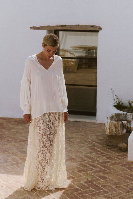 A Perfect Nomad | Lace Slip Skirt