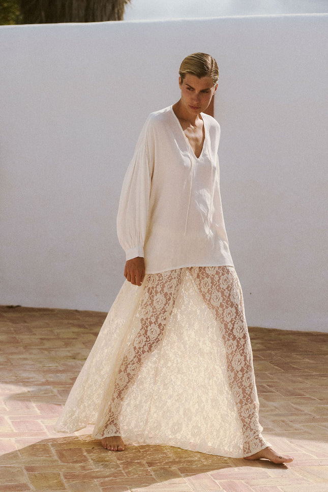 A Perfect Nomad | Lace Slip Skirt