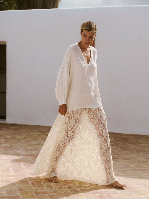 A Perfect Nomad | Lace Slip Skirt