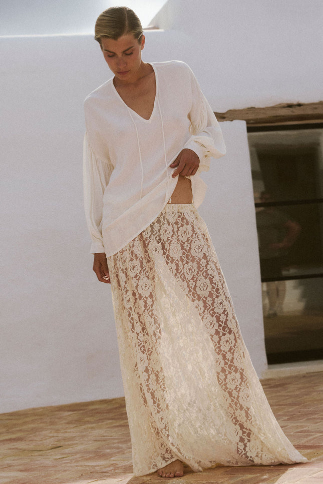 A Perfect Nomad | Lace Slip Skirt