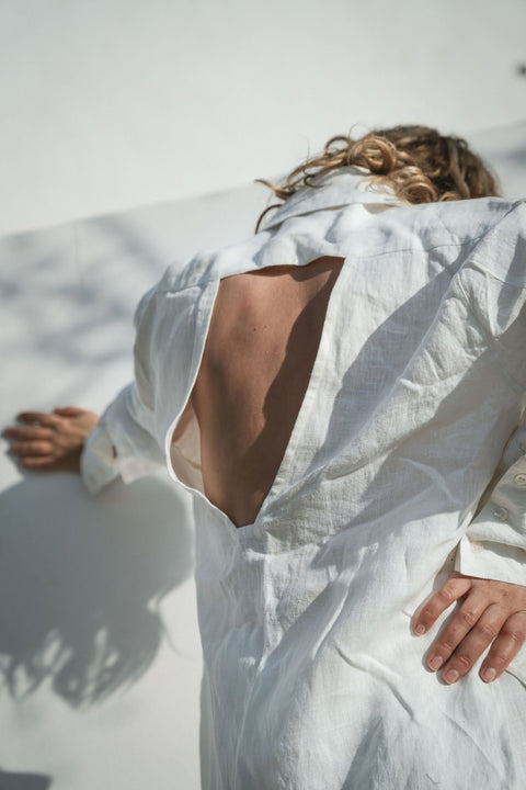 A Perfect Nomad | Evolve Linen Shirt white